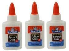 Elmer's Liquid School Glue, Washable, 1.25 Ounces, 3 Count