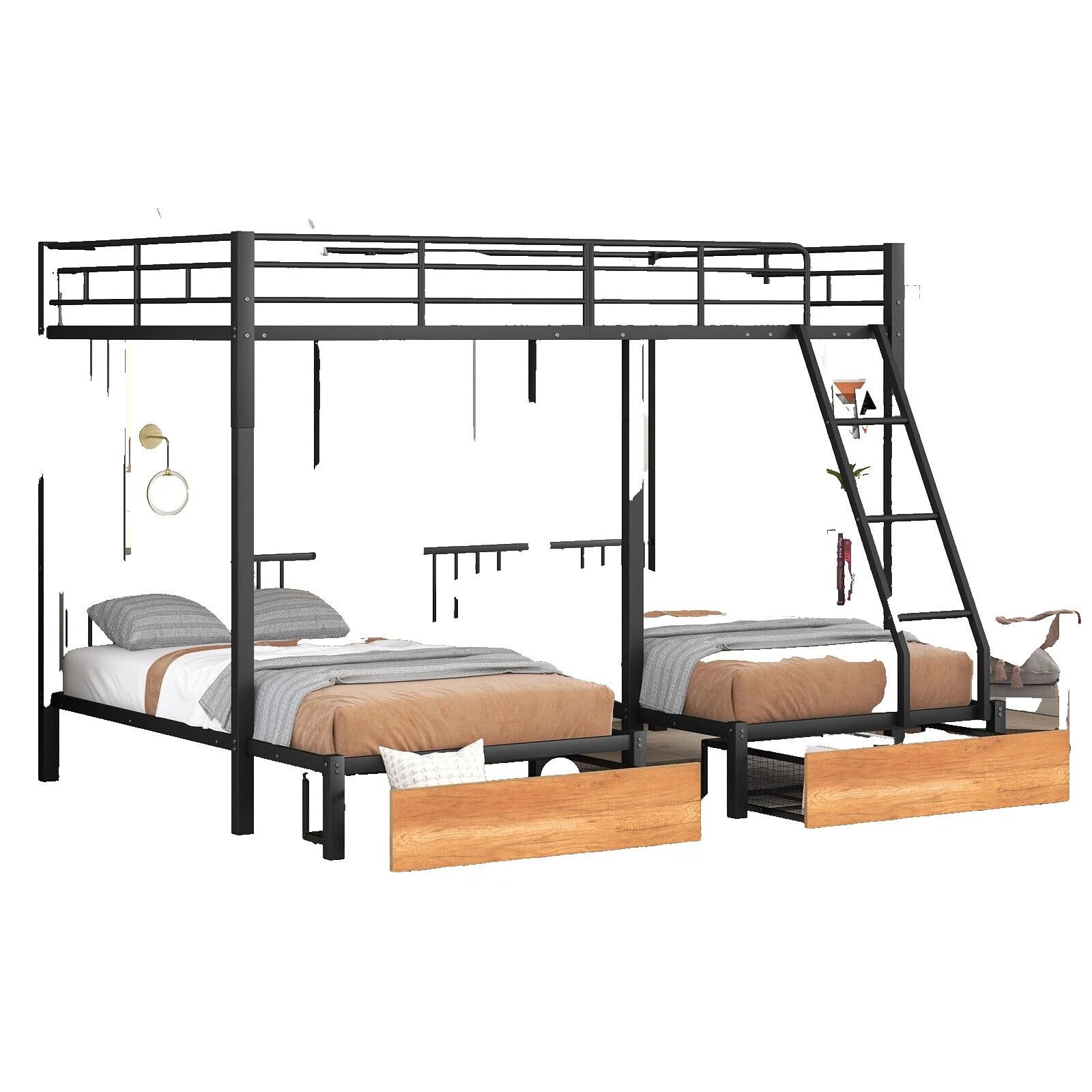 Camas y Moderno de mediados de siglo headboards