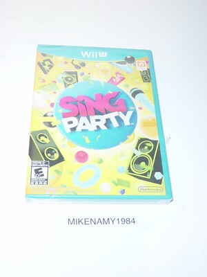 New SING PARTY game for Nintendo Wii U system FACTORY SEALED !!