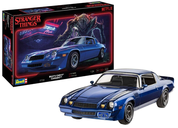 "Revell 07728 \"Stranger Things\" Billy's Chevy Camaro Z/28 Bausatz In 1:24 Neu"-image