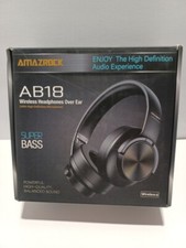 Amazrock wireless headphones over ear- Black
