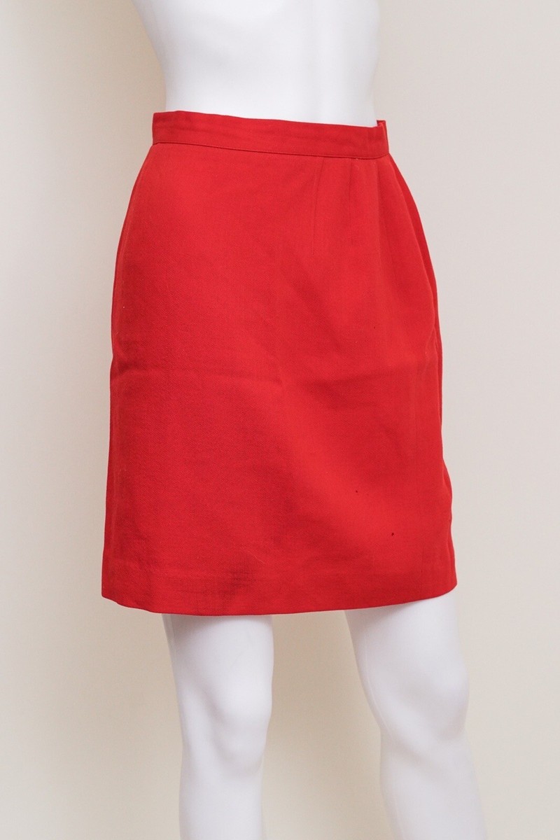 Giorgio Armani Le Collection Vintage Red Mini Skirt Size 4 | eBay