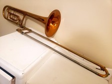 King 5B 2105 F Trigger .547 Eastlake 9" Bell Bass Trombone 1983 