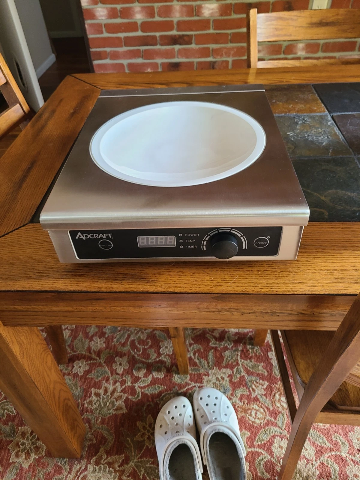 Adcraft IND-WOK208V Countertop Induction Wok Cooktop 208V COMMERCIAL