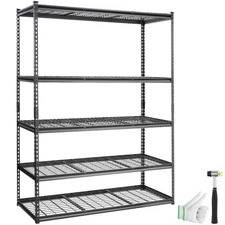 5-Tier Adjustable 2000 Lbs Storage Shelving Garage Shelves Organizer Wire Rack