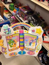 2004 Play Along Care Bears ABC 123 Interactive Learning Musical Book