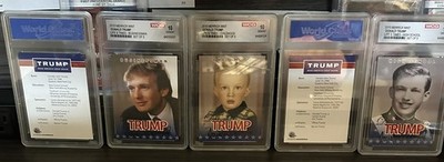 2015 Merrick mint Donald Trump life & Times-College 10 GEM-MT Set of 5 MAGA