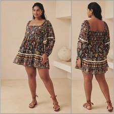 SPELL Women's Floral Tunic Dress Mystic size 2XL Boho