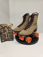 Vintage Nash Cruisers Brown Suede Roller Skates Men  s 8 Women  s 10 Made In USA