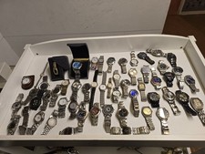 Lotto 55 Orologi Lavoro Seiko Rotary Diesel + Marchi Giapponesi Quarzo Non Testato Riparazione