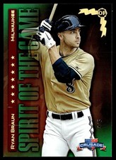 2025 Panini Crusade Spirit Of The Game Green Ryan Braun 4/5 #4