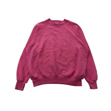 Vintage Bassett-Walker Pink Raglan Crewneck Sweatshirt Size XL