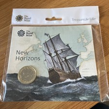 Mayflower £2 Coin 2020 Royal Mint BUNC pack Sealed - New Horizons Uncirculated