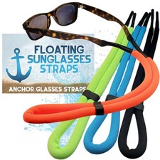 Floating Sunglasses Straps for Water 4 Pack Buoyant Glasses Retainer for