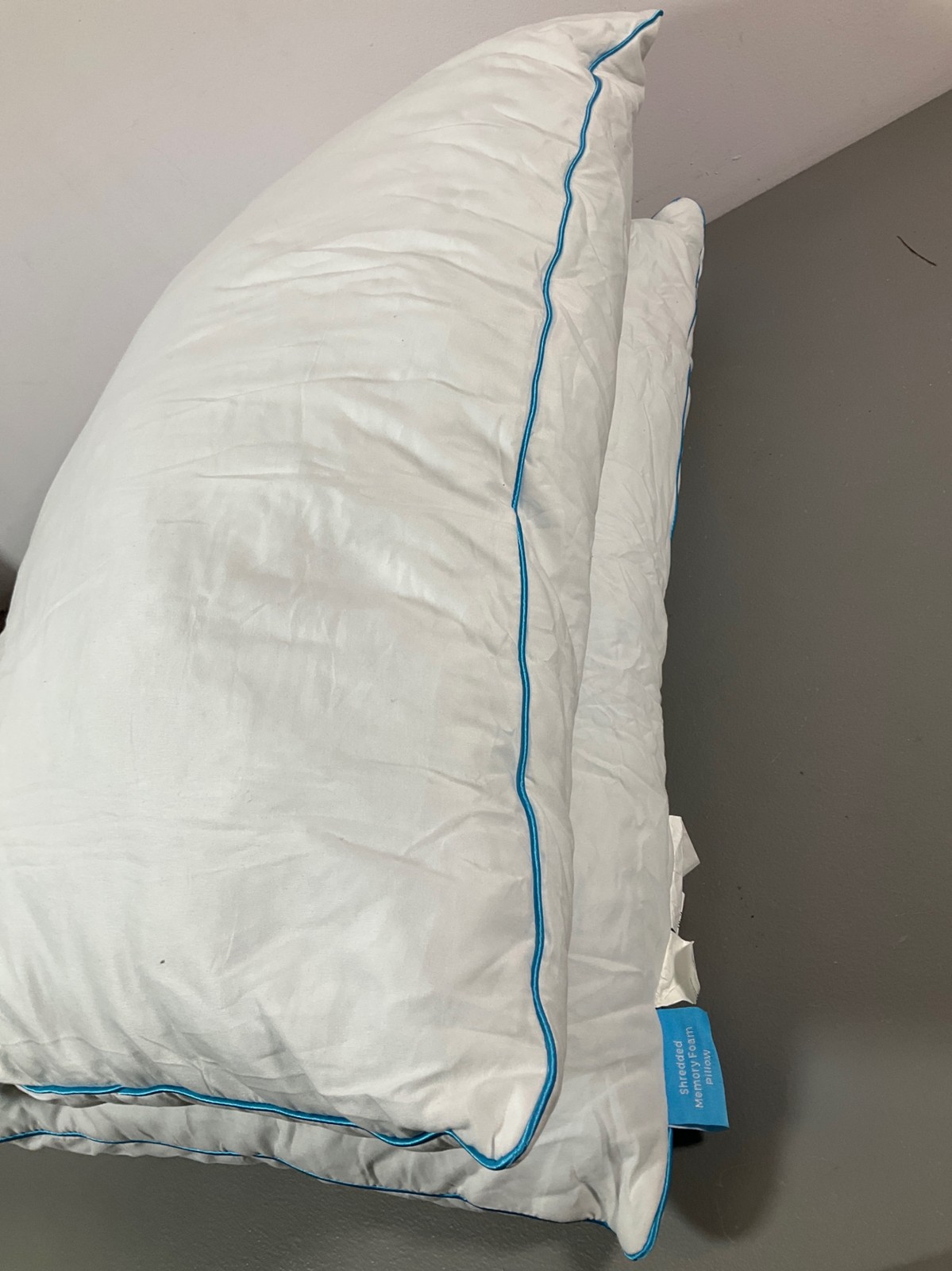 LINENSPA Two Pack Shredded Gel Memory Foam Pillow – Cooling Bed Pillow – Side, S