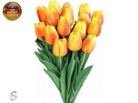 KüNstliche Tulpen Blumen 15 StüCk Pu Real Touch Latex KüNstliche Tulpen 34Cm Kü