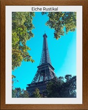 Bilderrahmen Monzetta DELUXE Eiche Dekor rustikal weiße Rückwand