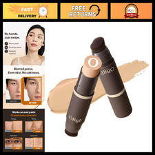 High Coverage Natural Foundation Stick with Brush - 2 Beige, 0.49oz, Long-Lasti