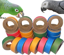 24Pcs Fatty Bagels Bird Toys for Parrots Durable Cardboard Chewing Shredding For