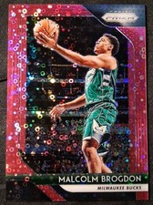 2018-19 MALCOLM BROGDON PANINI PRIZM #276 FAST BREAK PINK PRIZM #49/50 BUCKS