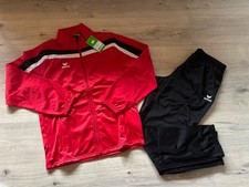 Erima Herren Trainingsanzug Toronto Shiny , Rot/Schwarz , EUR 5 (S) , Neu 