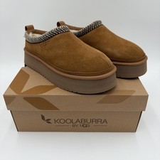 KOOLABURRA by Ugg Burree Platform Slippers 1159750 Chestnut Womens 10 NIB