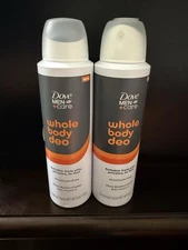 Dove Men+Care Whole Body Deodorant Spray, Shea Butter + Cedar 4oz Lot Of 2