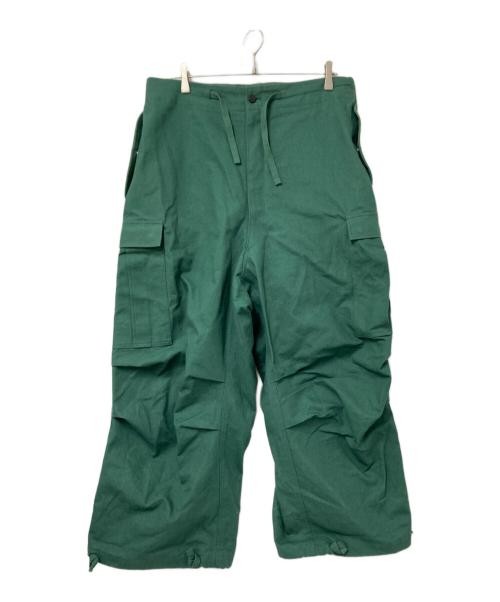 Cale                    Cotton Canvas Washer Pants green C231F04P01