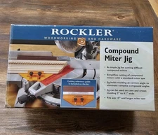 Rockler Compound Miter Jig New Woodworking Fits 10" Or Larger Miter Saw