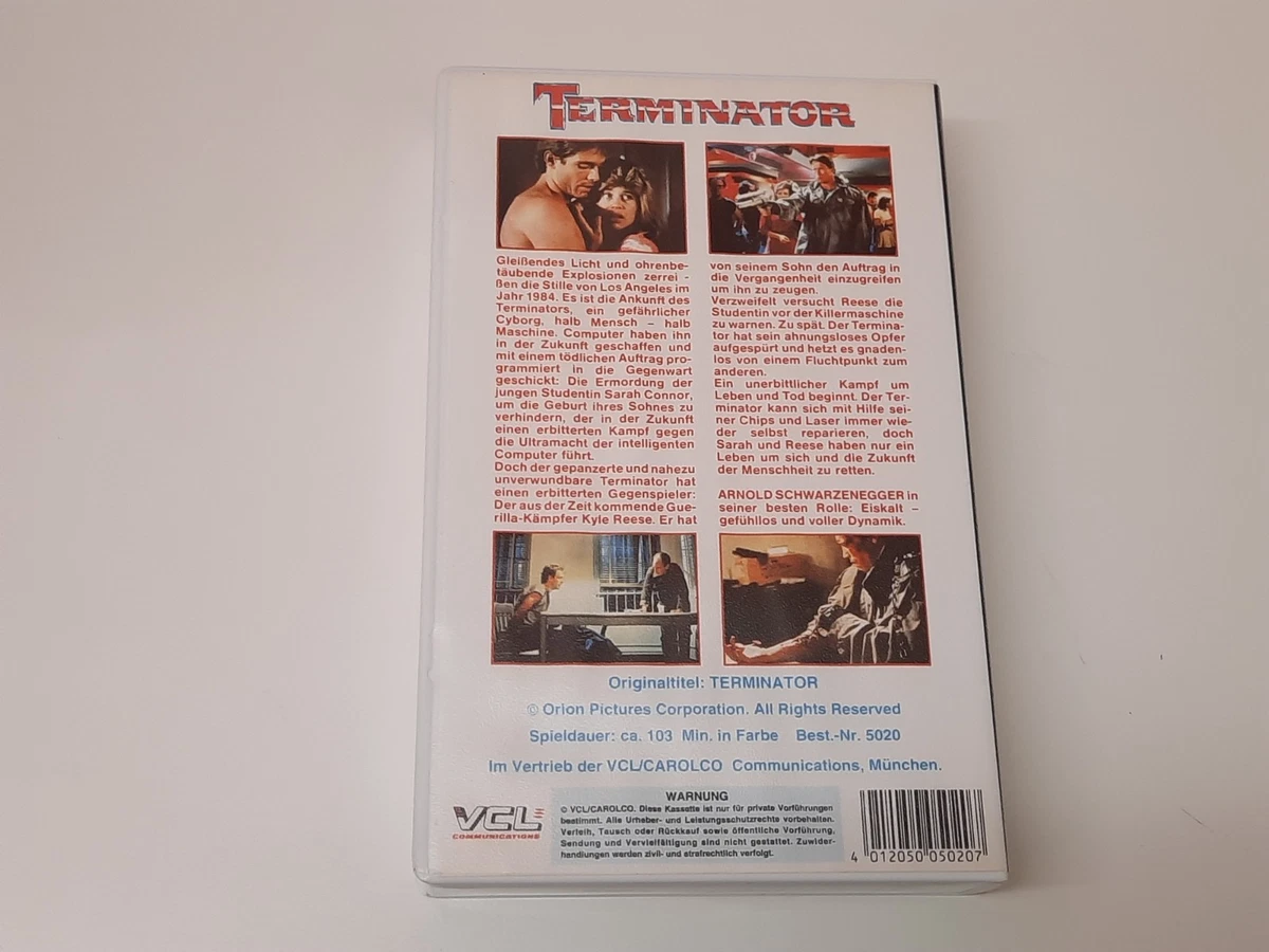 Terminator 1984 VHS German PAL VCL Video Arnold Schwarzenegger James Cameron