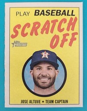 2019 Topps Heritage 1970 Topps Scratch-Offs #2 Jose Altuve BASEBALL Card 6A