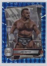 2025 Topps Chrome WWE Blue Geometric Refractor 18/99 Joe Coffey #70 jc3