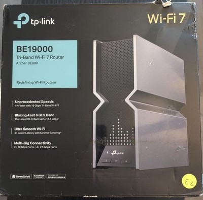 TP-Link BE19000 Tri-Band Wi-Fi 7 Router Archer BE800