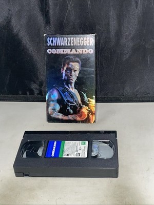 Commando 1985 (VHS) Arnold Schwarzenegger 1999 Release Holo Cover 