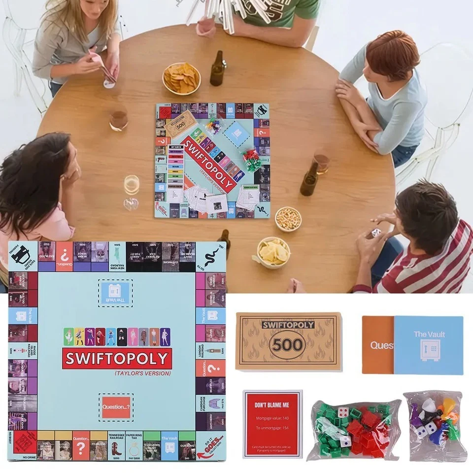 Couple Board Game Inspired by Taylor Swift Monopoly Family Camp Party Card Games - image 2 of 4