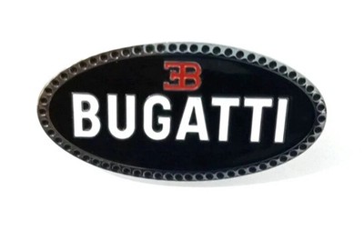For Early Bugatti Radiator Front Grill Hood Bonnet Badge Emblem Steel Made Black