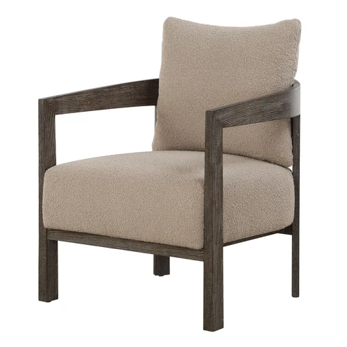 Uttermost Sienna Sand Fabric Accent Chair - Picture 4 of 6