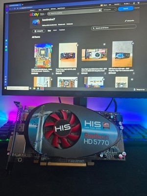 HIS Radeon HD 5770 1GB GDDR5 PCI-E GPU   Tested, Clean, Ready to Use