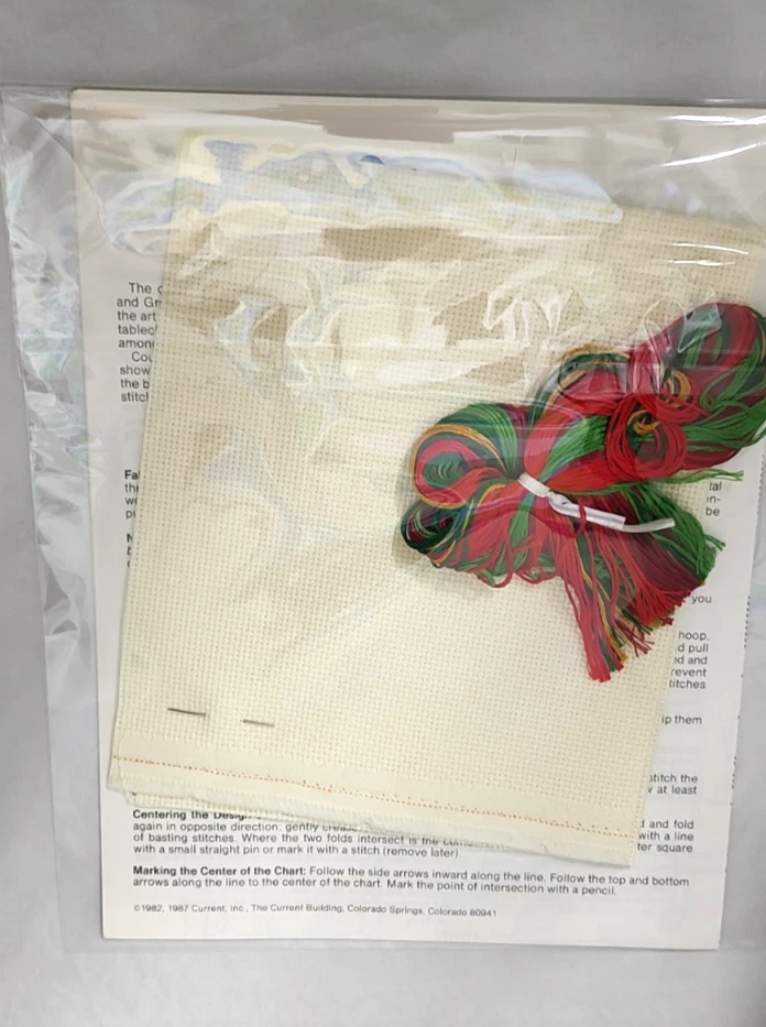 Vtg Current Personalized Christmas Counted Cross-Stitch Sampler Kit From 1997 - Image 4 of 4