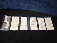 5 Husqvarna Viking Stitch Embroidery Cards B-D-1-0-7 In Folding Case 2 Small