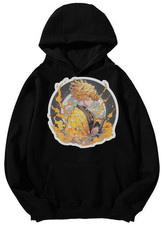 Demon Slayer Zenitsu Agatsuma Fiery Anime Hoodie