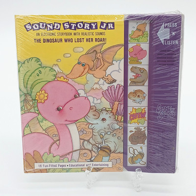 Vintage 1990 Sight  N  Sound Sound Story Jr. The Dinosaur Who Lost Her Roar NEW
