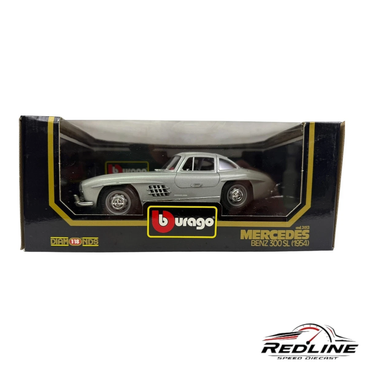 Bburago Diamond Collection 1/18 - Mercedes Benz 300 SLR M.M. (Réf 34094) D'occasion
