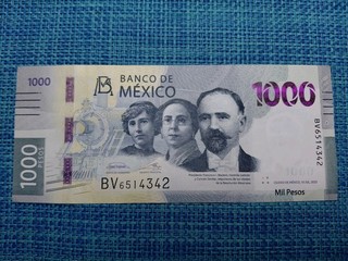 🇲🇽 Mexico 1000 Pesos 2023 P W137 UNC Banknotes 072126 1
