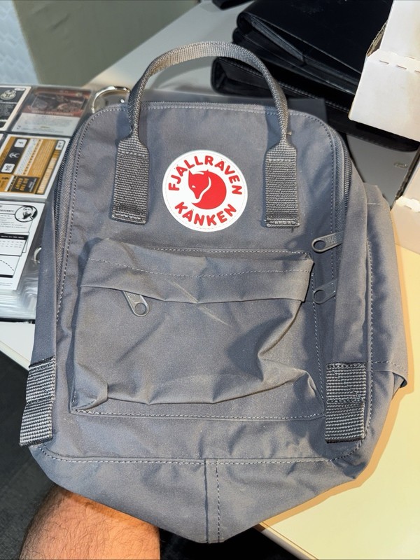 Fjallraven Kanken Mini Flint Grey Outdoor Classic Backpack Bag  NWOT