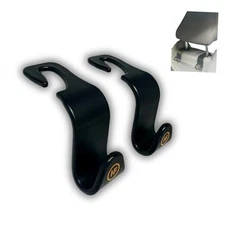 Hookflex Car Headrest Hook, 2 Pack, 4.33 x 1.57 x 2.76 inches, Purse and Bag 
