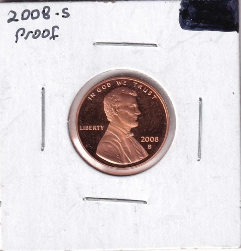 2008-S Lincoln Memorial Cent Proof — photo from the most recent tracked eBay sale