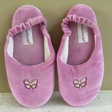 GUC American Girl Doll JULIE Pink With Butterflies Padded Slippers M 3.5 - 5