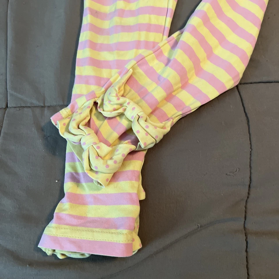 Pantalones elásticos a rayas para niñas Matilda Jane con parte inferior talla 6 Foto 2 de 4