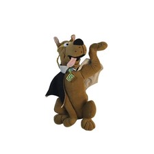 13" Vintage Scooby-Doo plush animal with Black Cape  Mask 2002 Bat Vampire